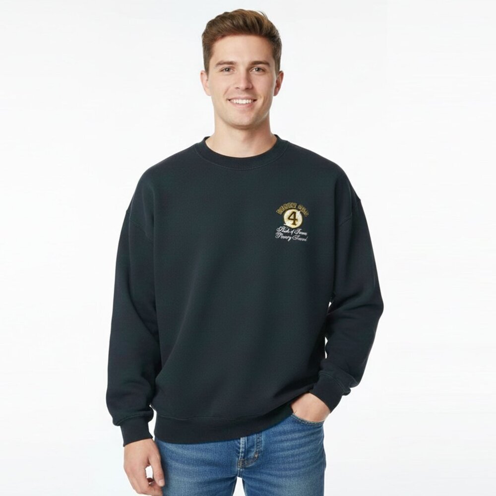 Vintage Bobby Orr #4 Hall of Fame Green Sweatshirt Hockey Legend GILDAN Cotton